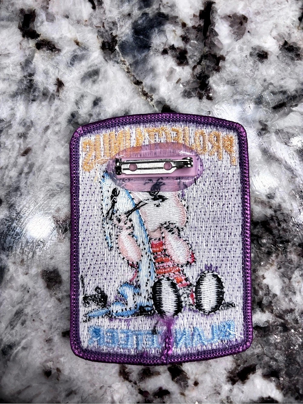 Project Linus Blanketeer patch Purple Embroidered Pin Patch - Picture 2 of 2